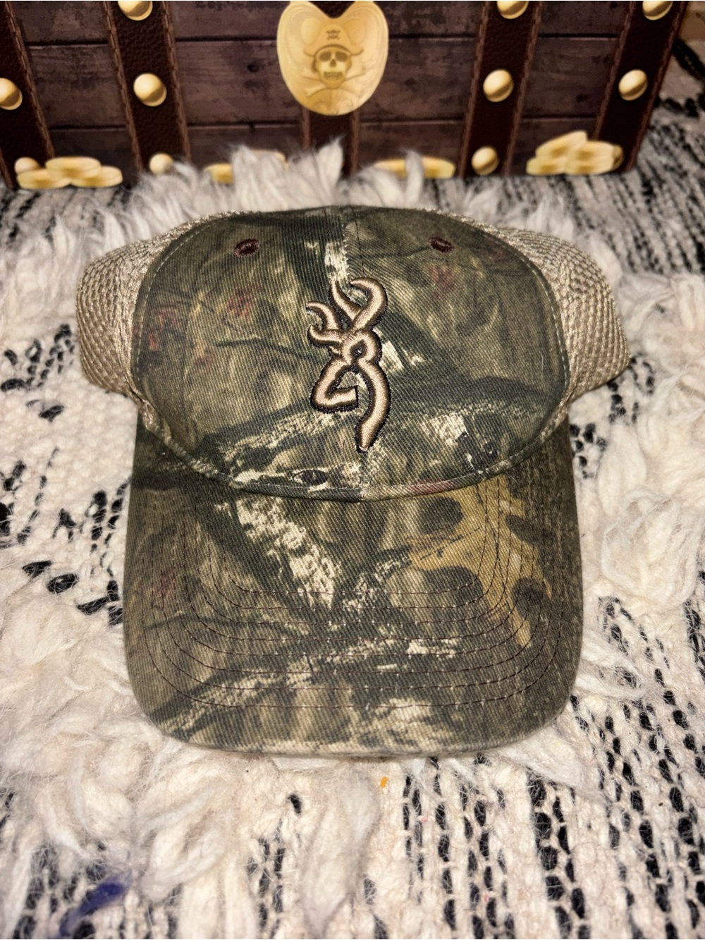 Browning Mossy Oak Treestand Camo Hat
Grey Buckmark
